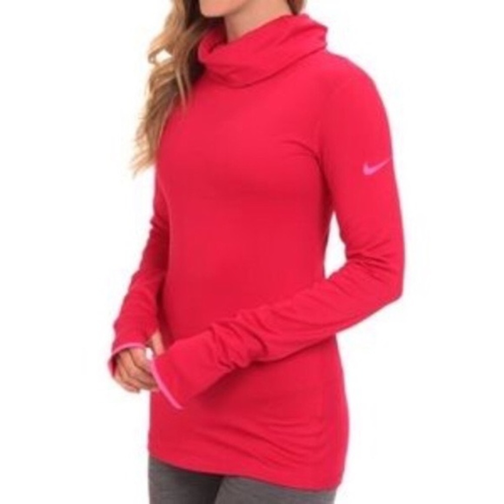 Nike Pro, Dri-Fit cowl neck long sleeve top. SzM